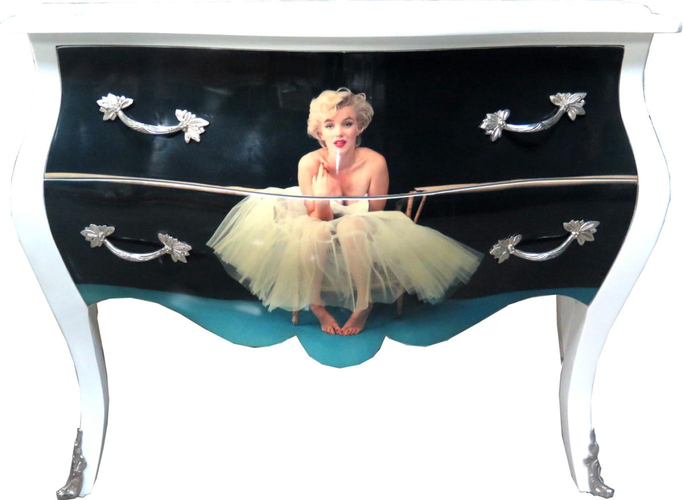 Casa Padrino Barock Kommode Marilyn Monroe Mod2 120cm - Möbel Schrank Sideboard Bild 1