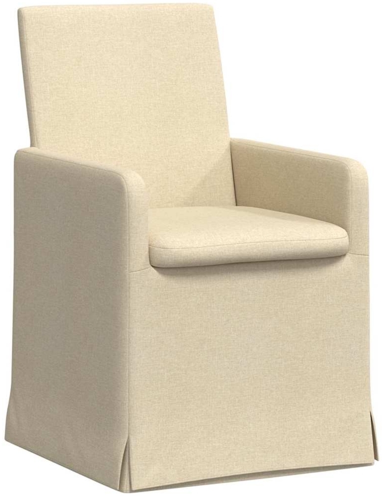 vidaXL Esszimmerstühle 2 pcs Creme 57 x 67 x 95 cm Stoff 42017910 Bild 1