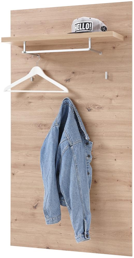 Garderobenpaneel >Greifswald< in Artisan Eiche - 78x148x26 (BxHxT) Bild 1