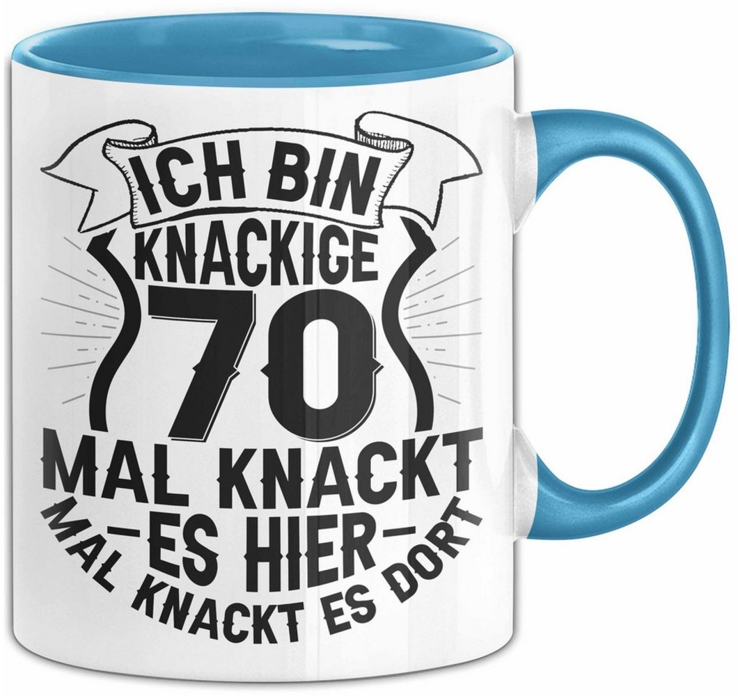 Trendation Tasse 70er Geburtstag Geschenk Männer Frauen Ich Bin Knackige 70 Tasse Gesch Bild 1