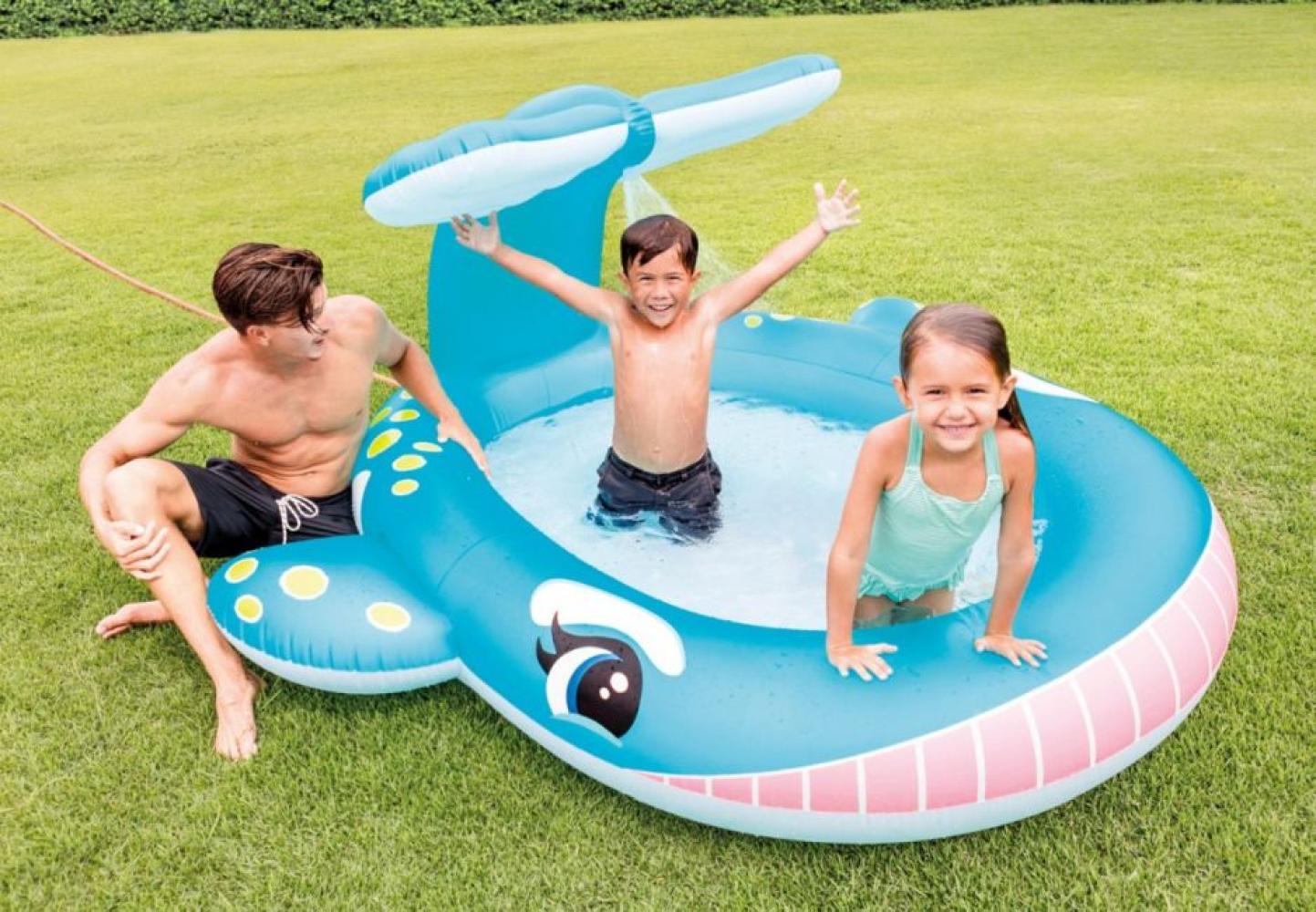 Intex Wal Pool mit Wasserspritzfunktion 201x196x91 cm 92532 Bild 1