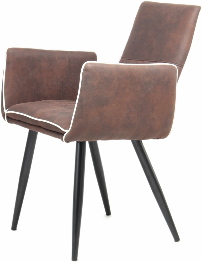 Stuhl Penelope 110 2er-Set Dunkelbraun Bild 1