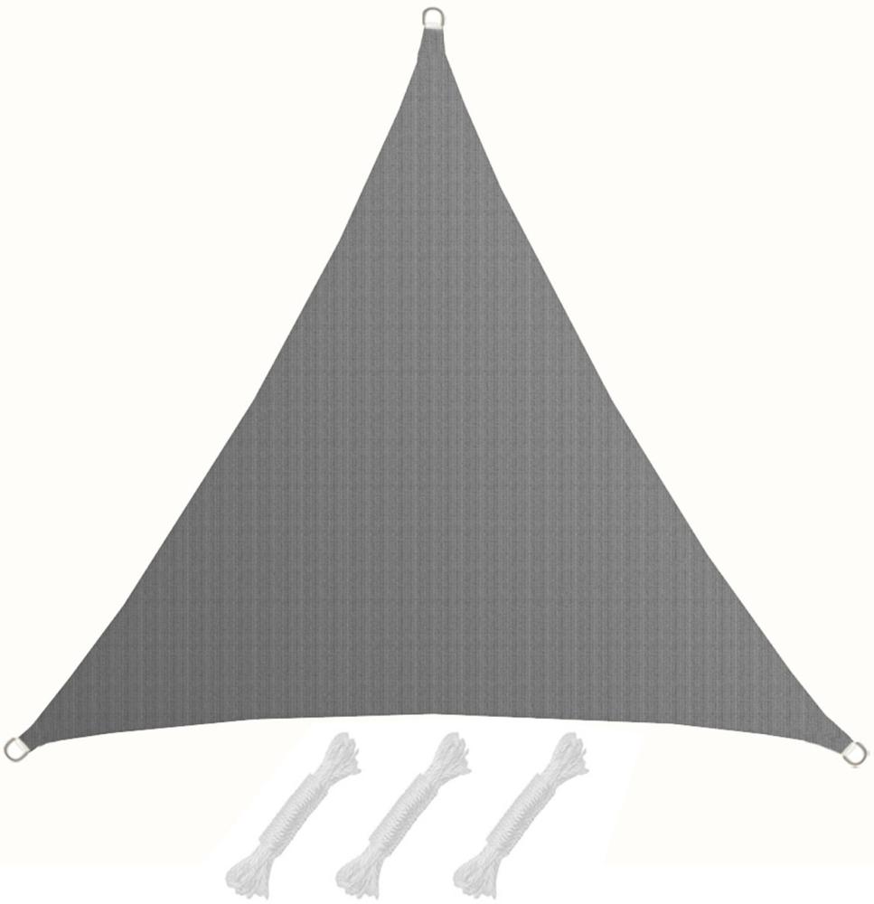 3x3x3m UV Sonnensegel Sonnenschutz Atmungsaktiv Grau Bild 1