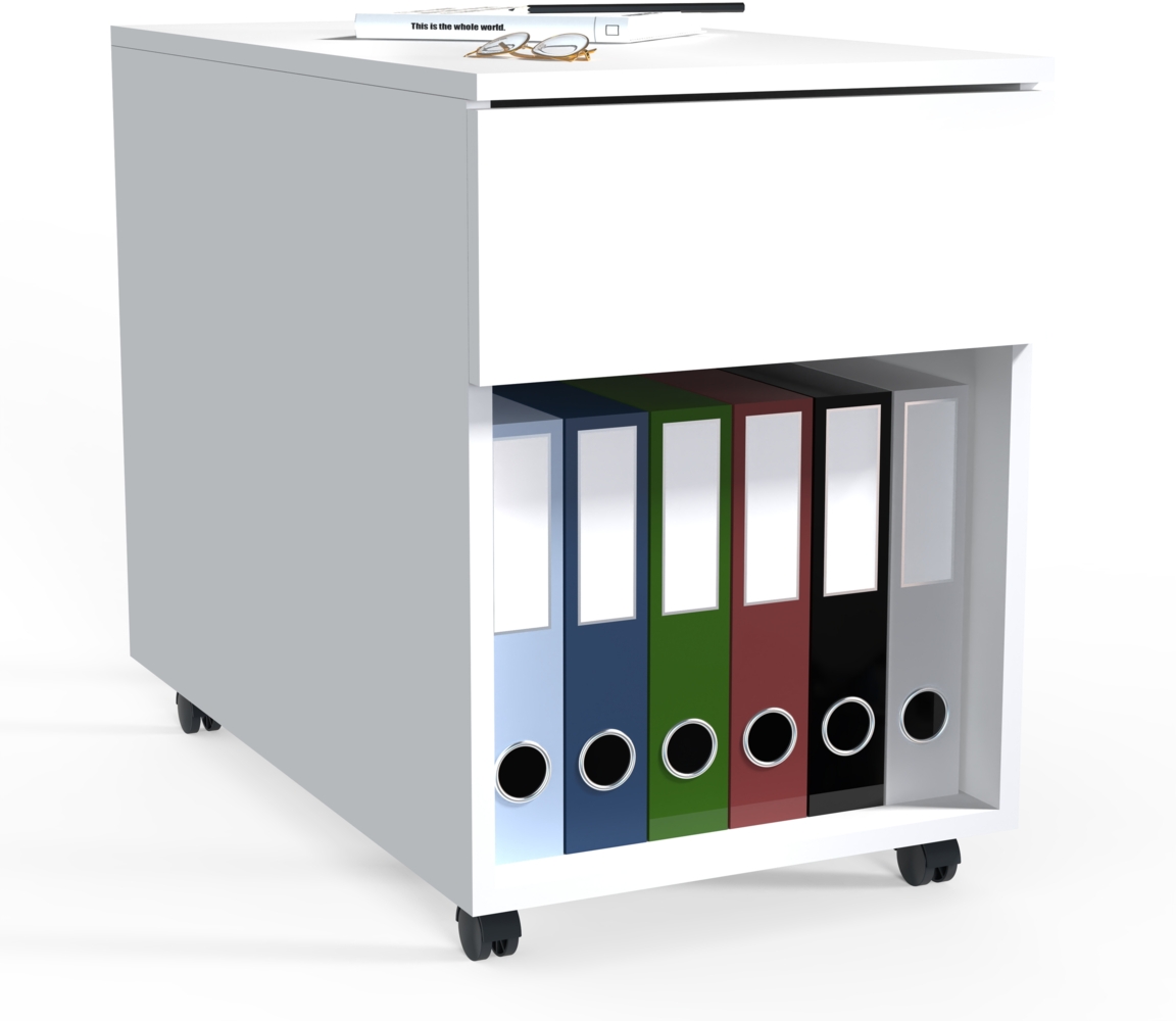 VCM Rollcontainer Dalosa 918334 Weiß H. 55 x B. 39 x T. 70 cm Bild 1