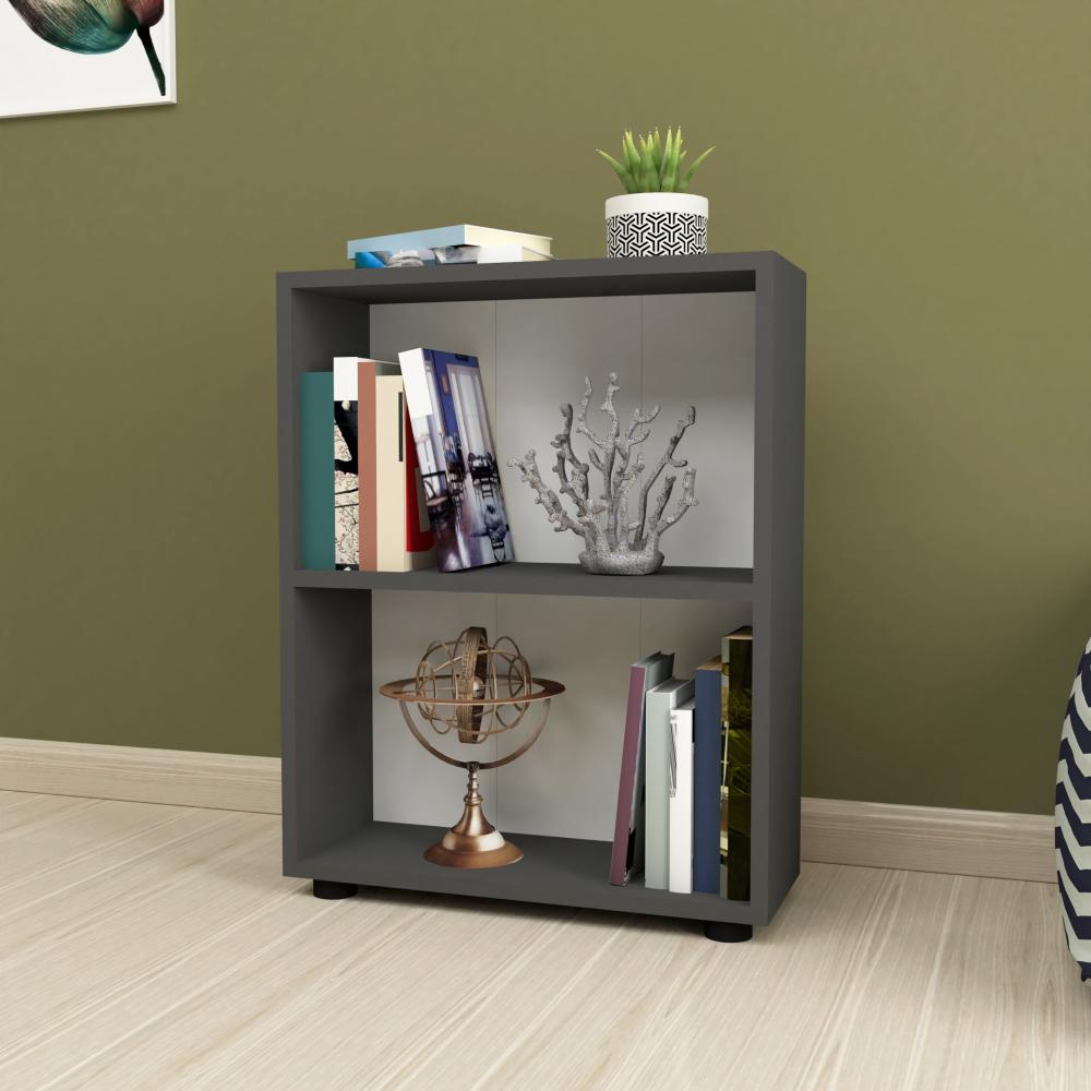 Bücherregal Vara 72x55x20 cm Anthrazit [en. casa] Bild 1