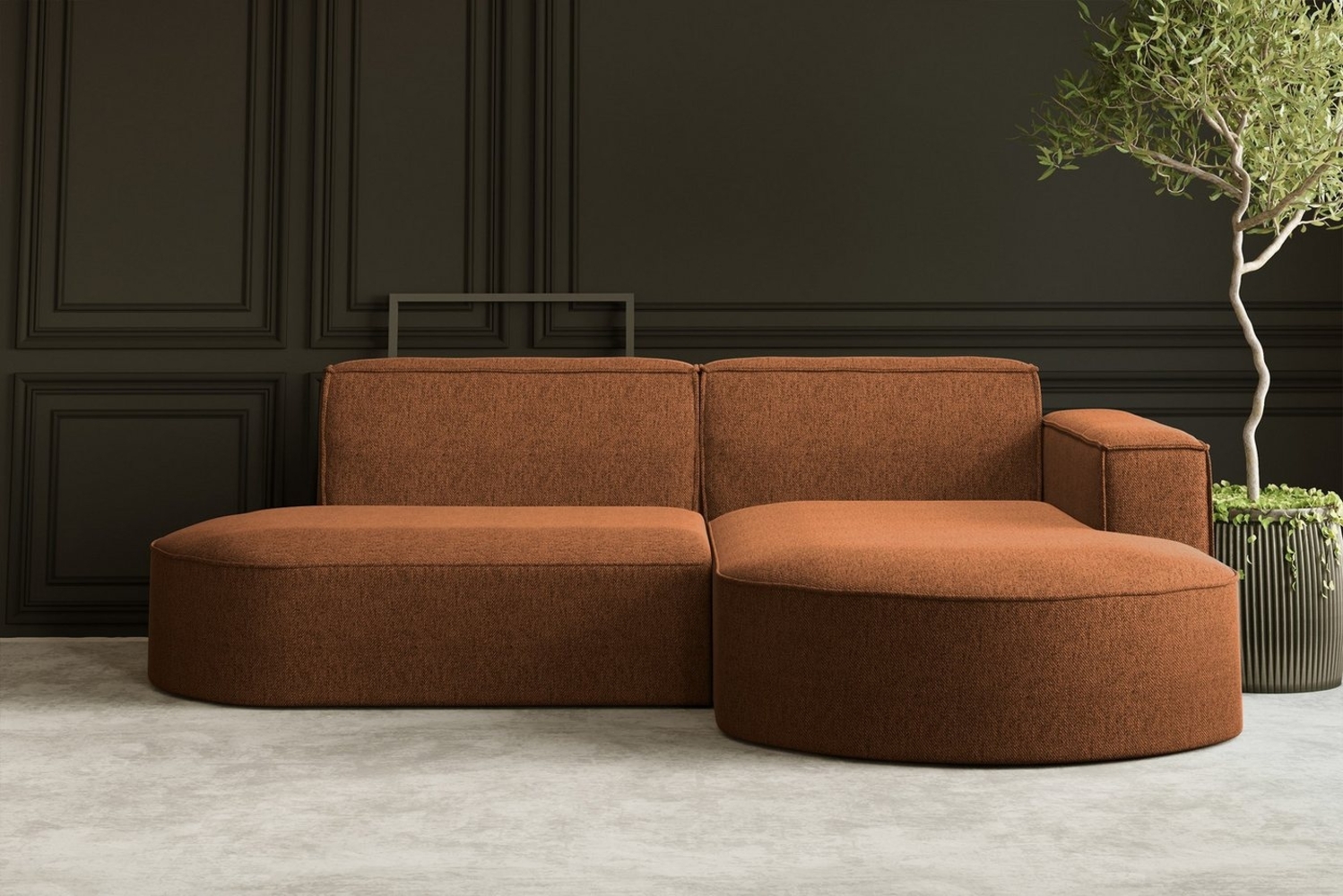 Kaiser Möbel Ecksofa Designer MODENA STUDIO L stoff Poso und Neve Bild 1