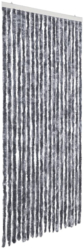 vidaXL Insektenschutz-Vorhang Silbern 56x185 cm Chenille Bild 1