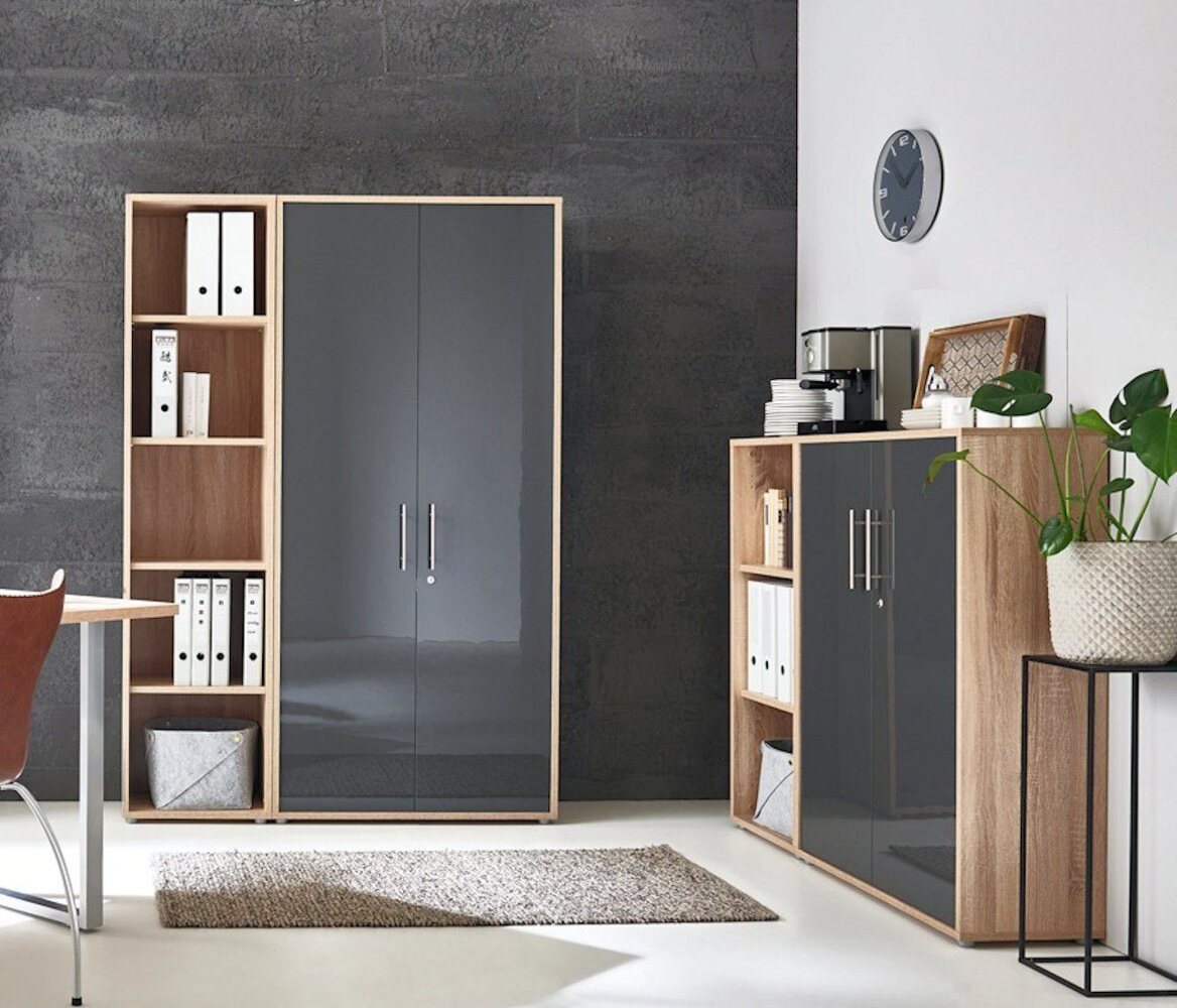moebel-dich-auf Aktenschrank OFFICE EDITION (Set 4, abschließbar, Metallgriffen) Made in Germany Bild 1