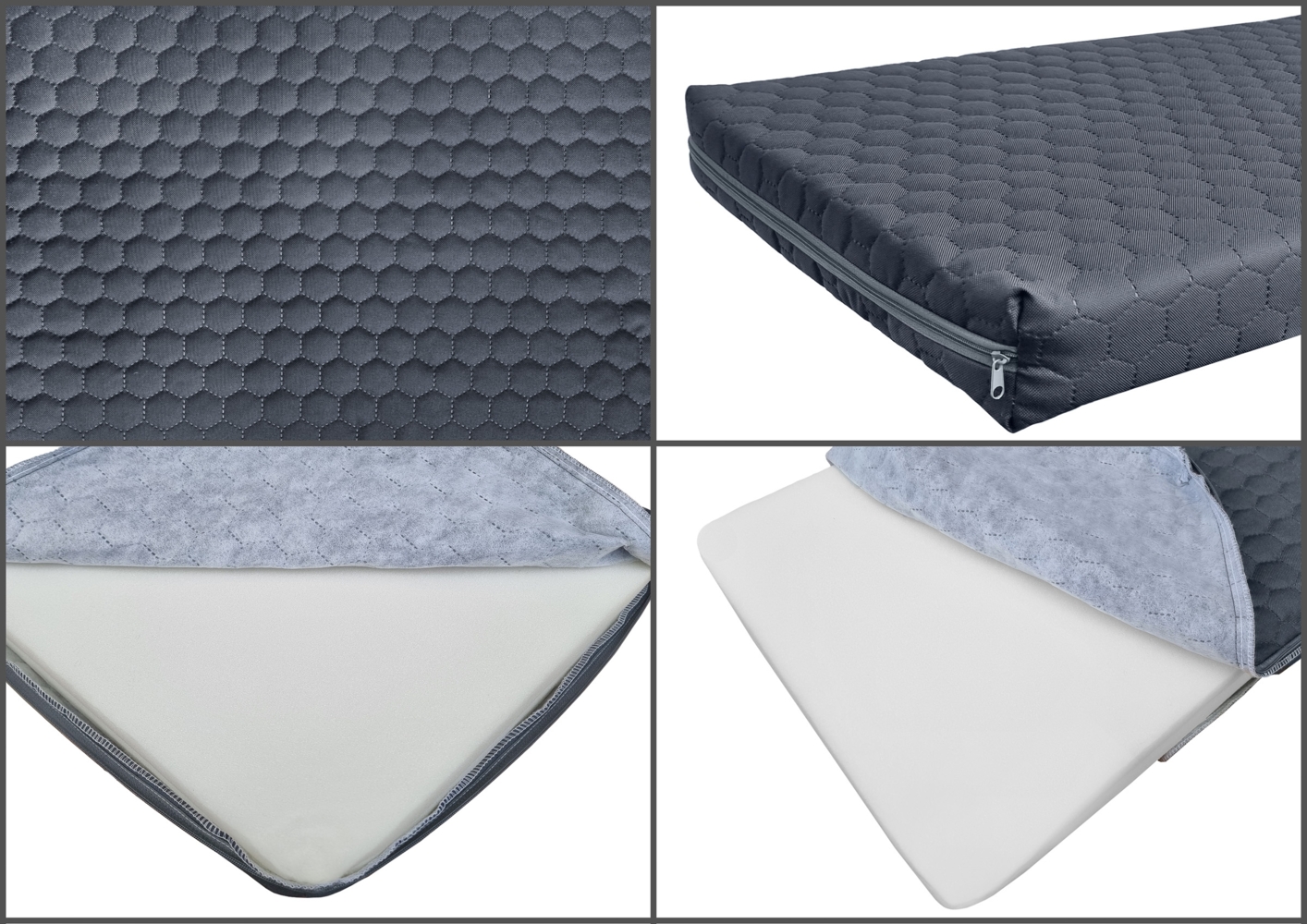 Matratze Graphit für Tierbetten Hundebetten Größe wählbar V-30.50120x70 Bild 1
