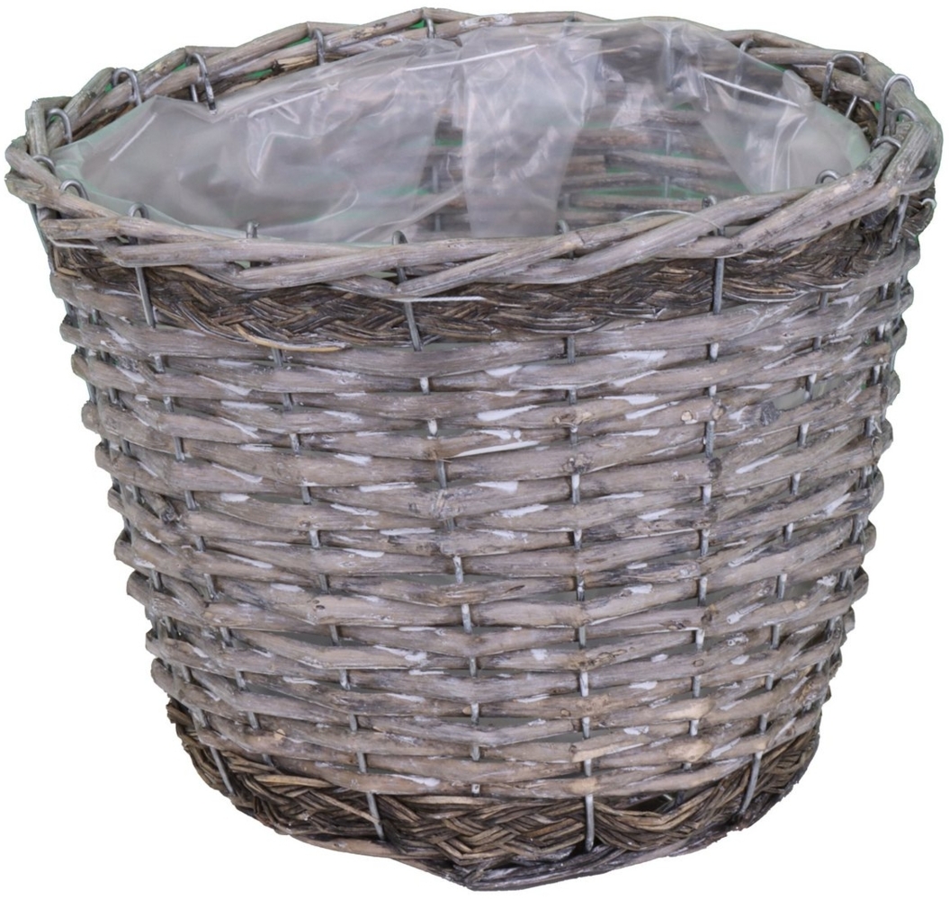 tegawo Übertopf aus Weidengeflecht konisch Bild 1