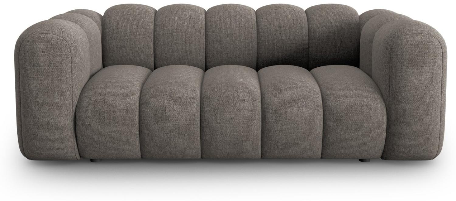 Micadoni Sofa Lupine 2-Sitzer Chenille Grau Bild 1