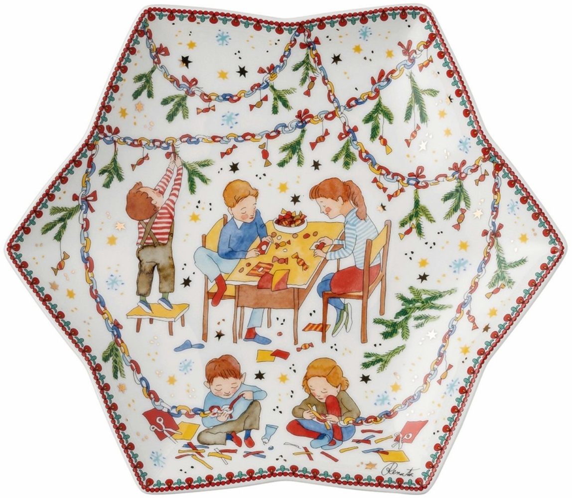 Hutschenreuther Speiseteller Sammelkollektion 2024 Weihnachtsleuchten Sternschale 24cm Bild 1