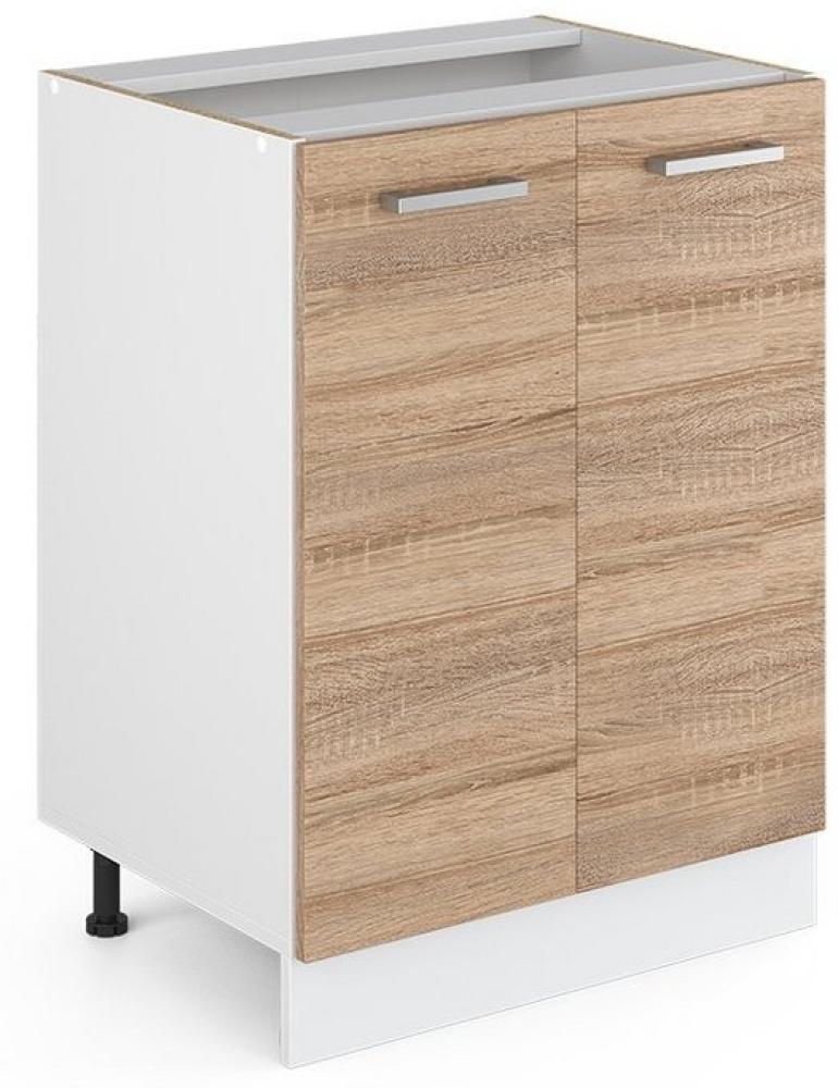 Vicco Küchenschrank R-Line Hängeschrank Unterschrank Küchenzeile Küchenunterschrank Arbeitsplatte, Möbel verfügbar in anthrazit und weiß (Sonoma ohne Arbeitsplatte, Unterschrank 60 cm) Bild 1