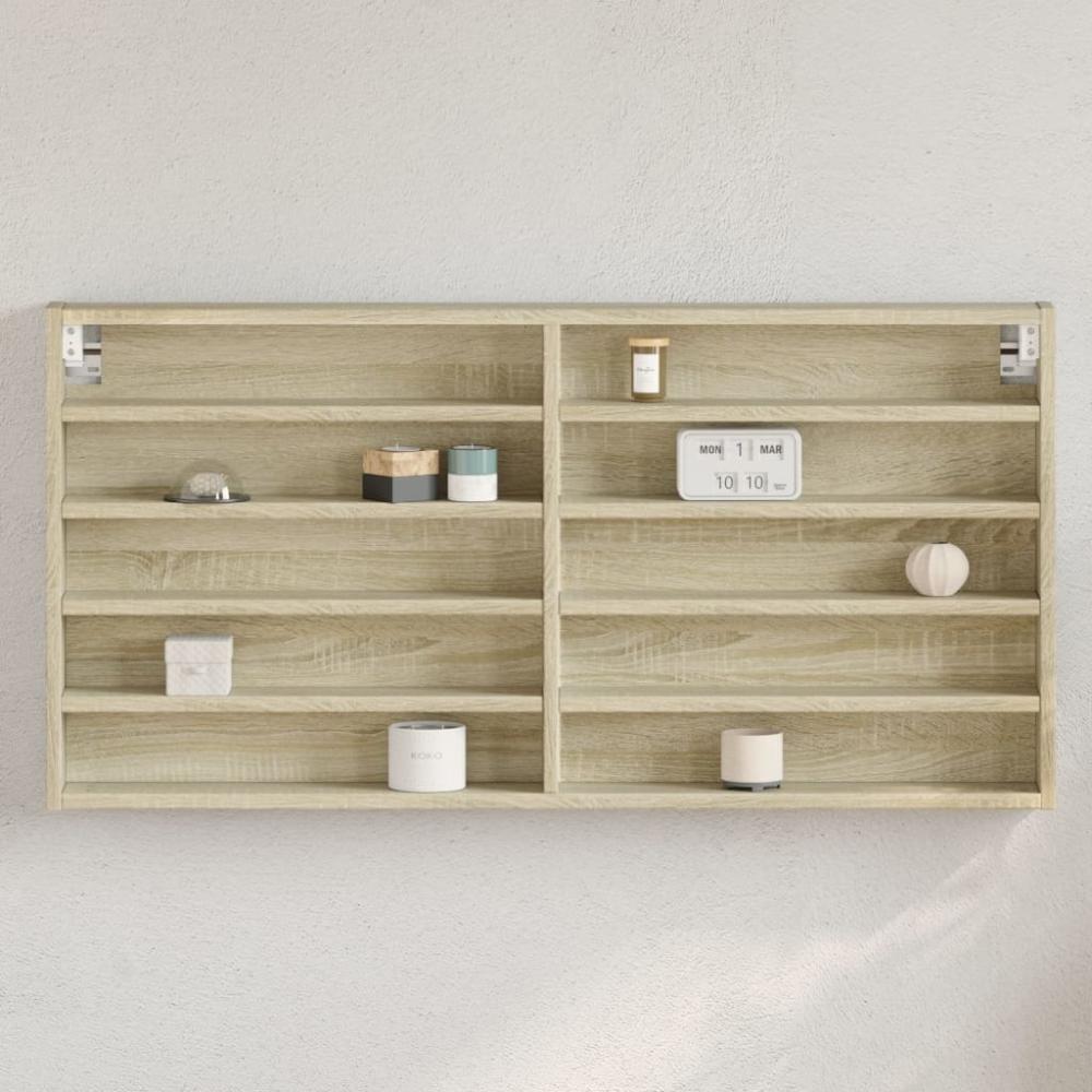 vidaXL Vitrinenschrank Sonoma-Eiche 100x8,5x50 cm Holzwerkstoff 847949 Bild 1