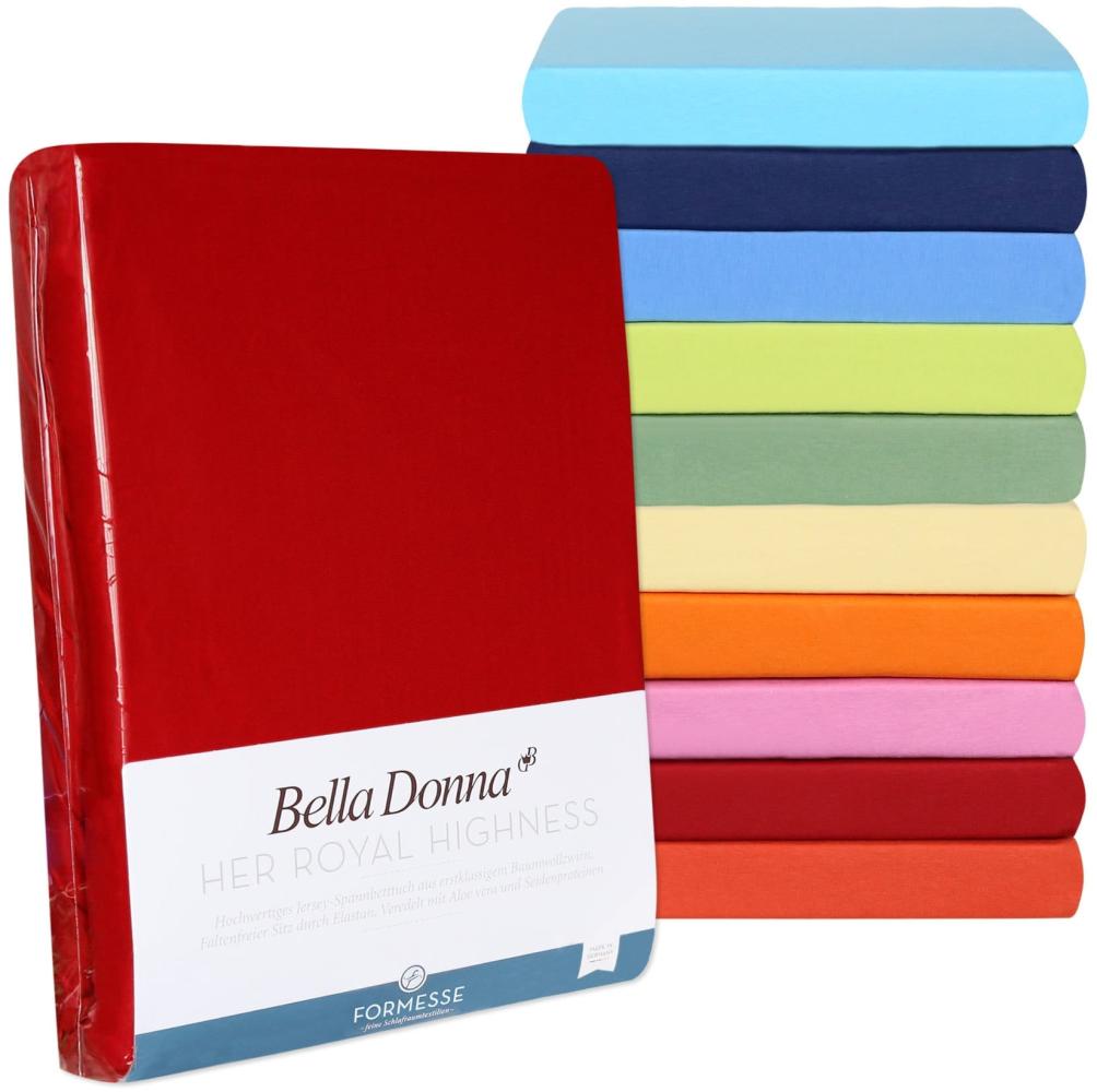Formesse Bella Donna Topper Spannbetttuch La Piccola Restposten|200x200 cm| türkis Bild 1
