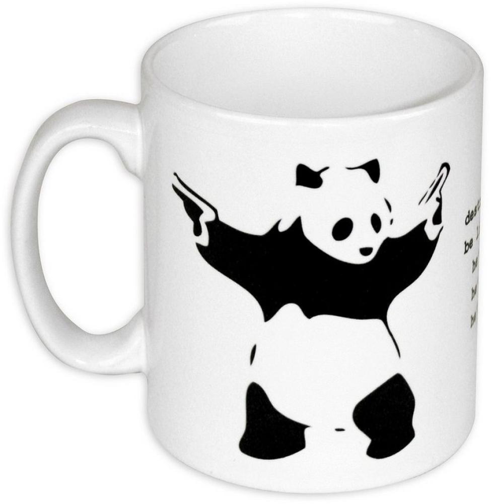 Close Up Tasse Destroy Racism Tasse Banksy Panda Kaffeetasse Bild 1