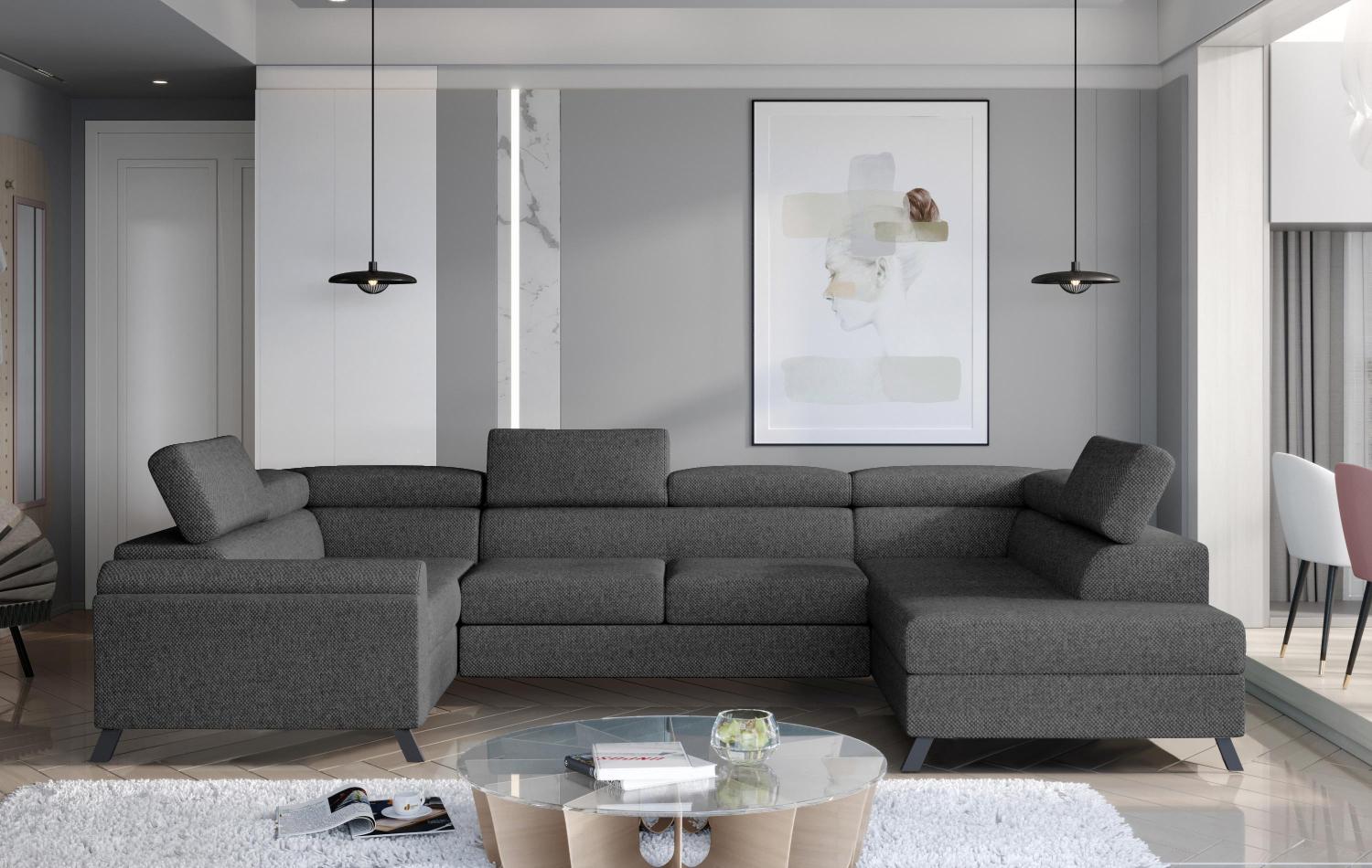 Wohnideebilder Escada Dunkelgrau Ecksofas & Eckcouches Esc_30 Bild 1