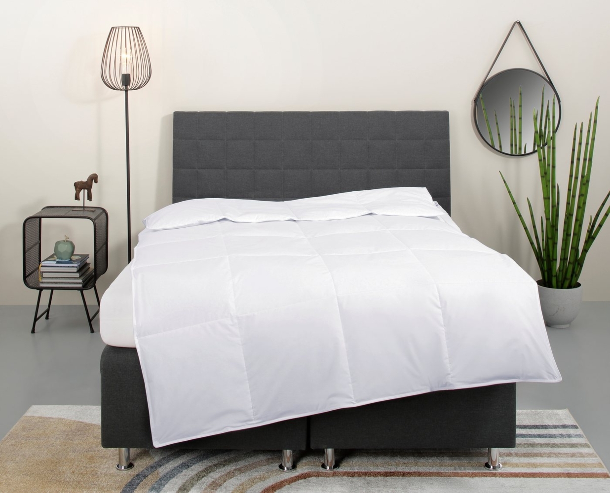 my home Daunenbettdecke Cyra, Bettdecke 135x200 cm, 155x220 cm, Füllung: Daunen und Federn, Bezug: Baumwolle, wo besonders auf artgerechte Haltung der Tiere geachtet wird Bild 1