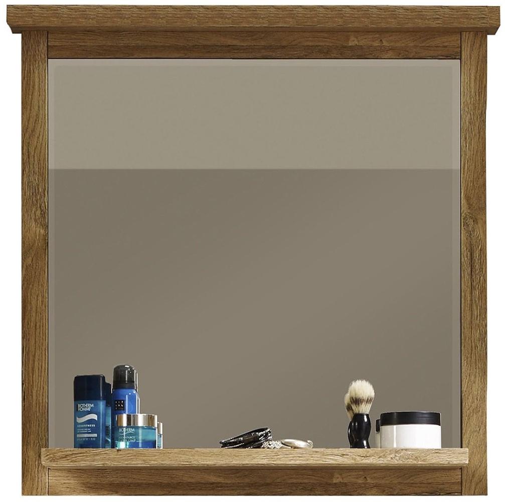 trendteam Spiegel mit Ablage Badezimmerspiegel Badspiegel Canyon 75x74 cm Bild 1