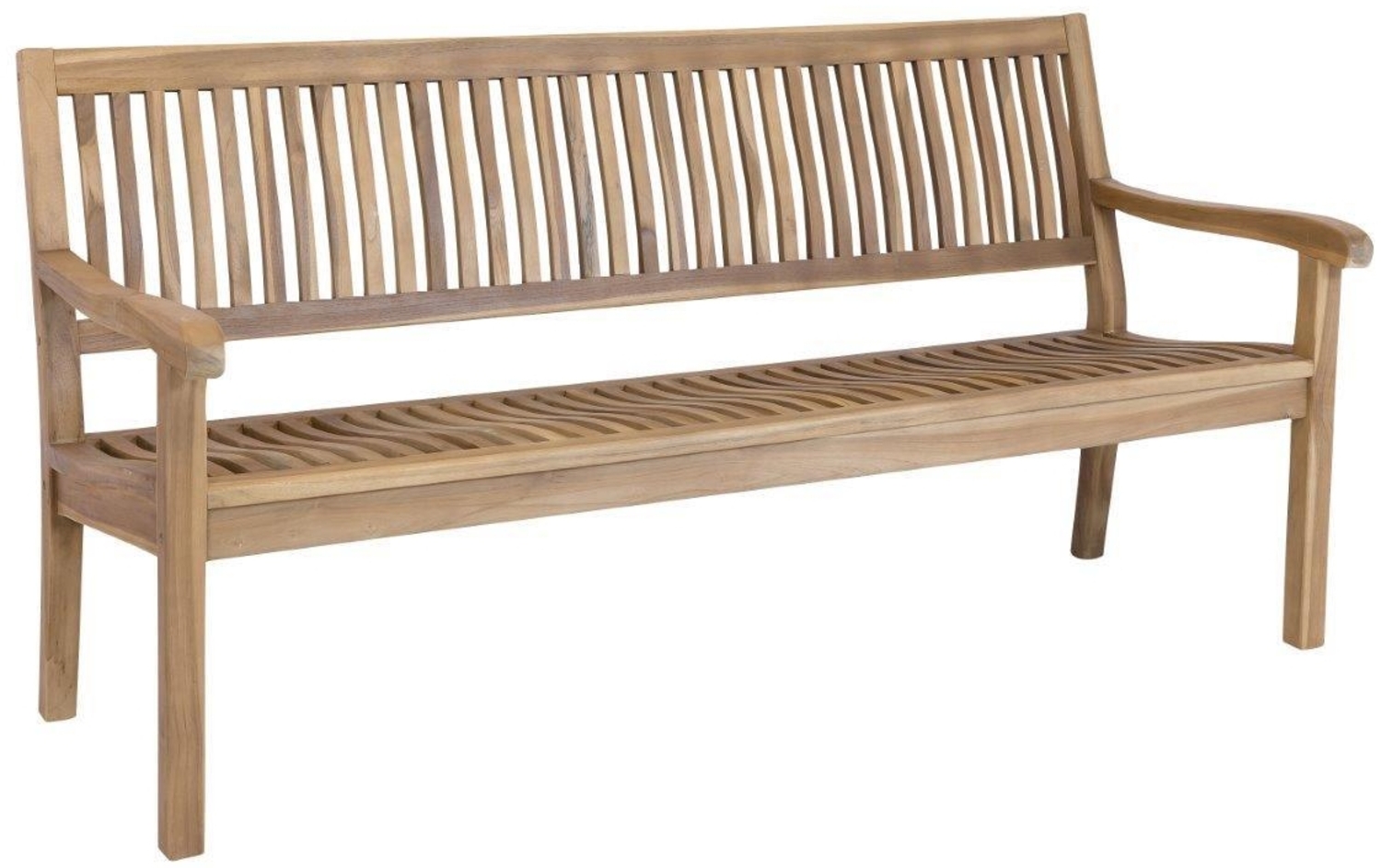LEX 'Kingsbury' Gartenbank, mit Armlehnen, nachhaltig, Teakholz, 90 x 65 x 180 cm Bild 1