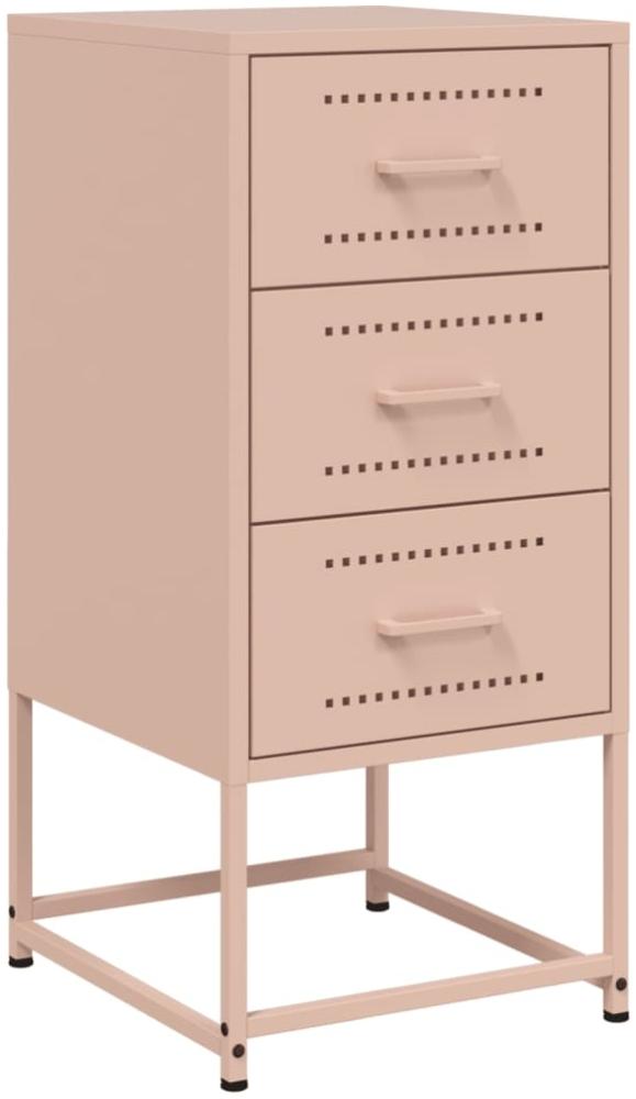 vidaXL Nachttisch Rosa 36x39x78 cm Stahl 846580 Bild 1