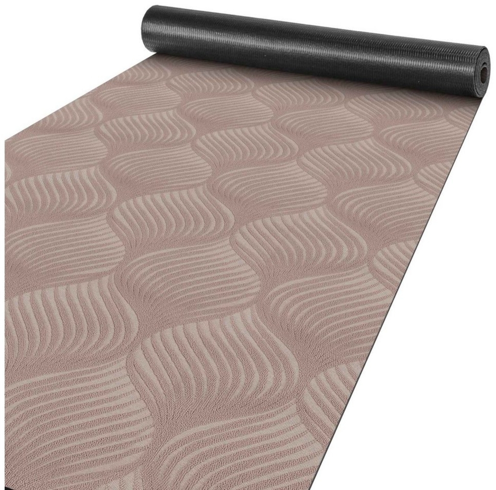 ANRO Küchenläufer Teppichläufer Läufer Textil BAKER Premium, Eckig, Bodenläufer 100x100cm Blatt Braun pflegeleicht Bild 1