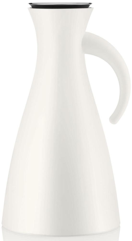 Eva Solo Isolierkanne, Kaffeekanne, Thermokanne, Teekanne, Glas/Kunstoff/Edelstahl, Weiß, 1 L, 502911 Bild 1