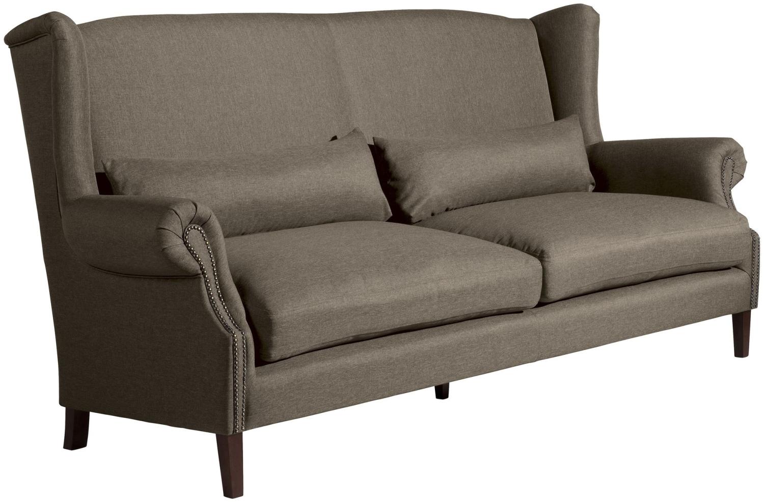 Sofa 3-Sitzer (2-geteilt) Kandy Bezug Flachgewebe Buche nussbaum dunkel / sahara 21679 Bild 1