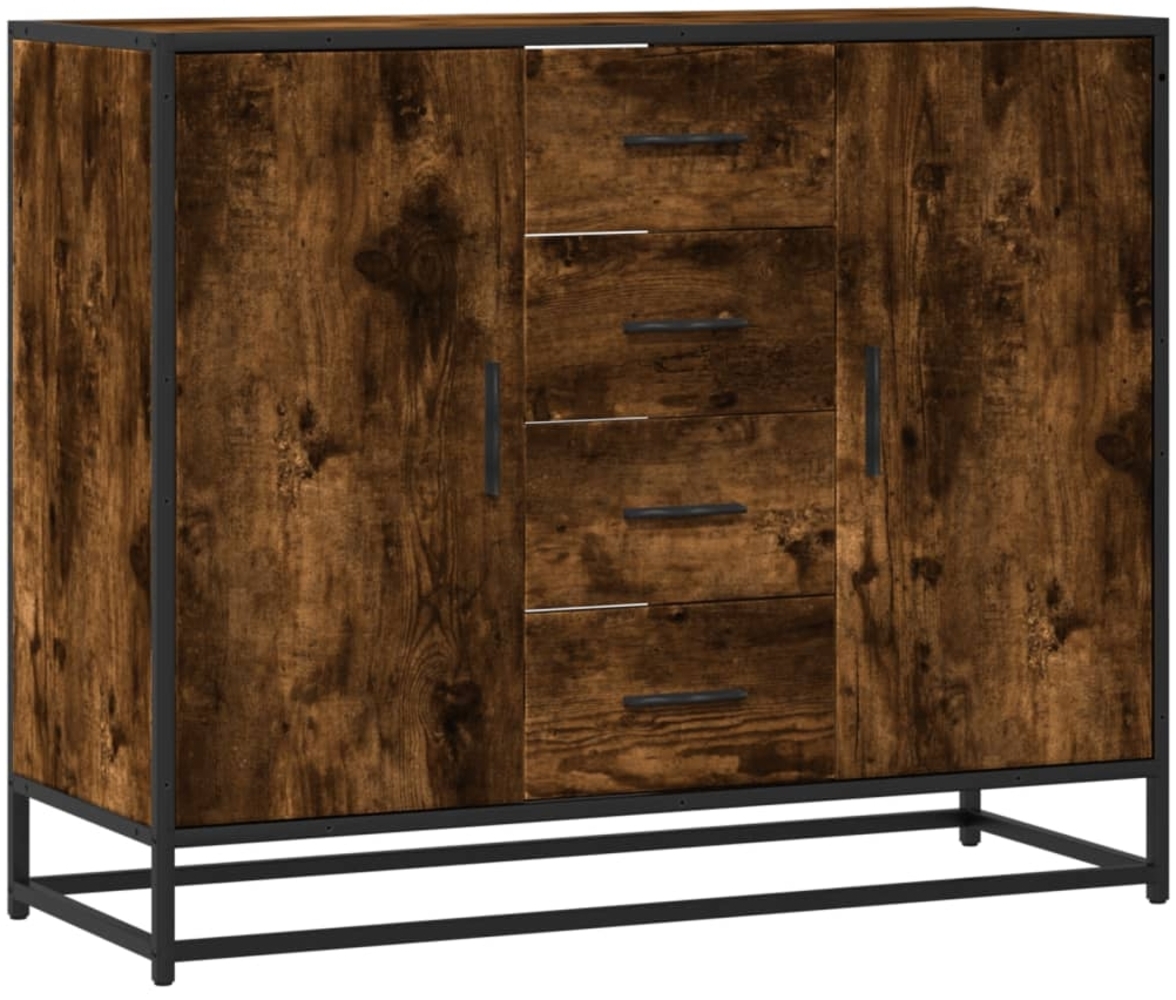 vidaXL Sideboard Räuchereiche 92x35x76 cm Holzwerkstoff 3300827 Bild 1