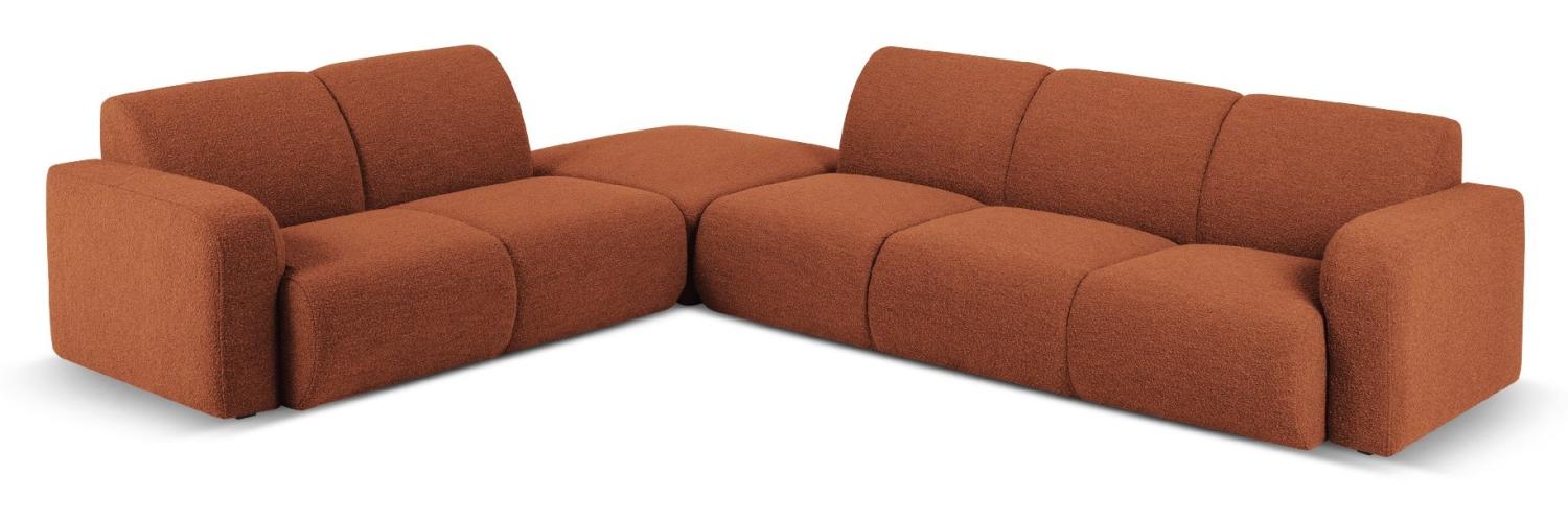 Micadoni Boucle Ecksofa Molino 6-Sitzer Links Boucle Braun Bild 1