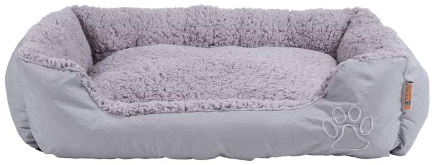 Hundebett Hundekissen Haustierbett 90x70x20 cm Hundekorb Tierbett Hundesofa Grau Bild 1