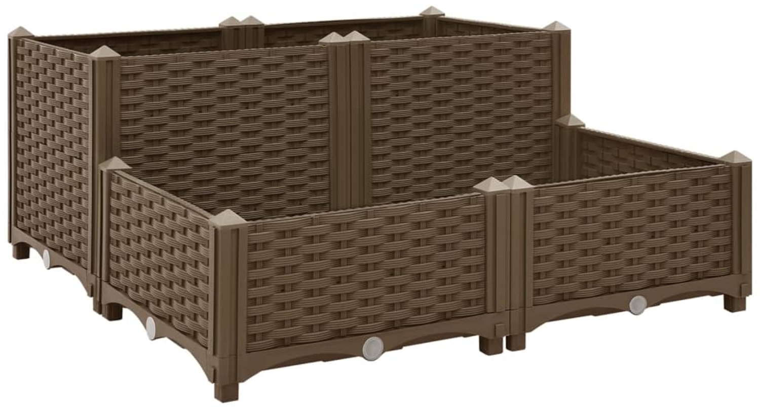 vidaXL Hochbeet 80x80x38 cm Polypropylen 316523 Bild 1