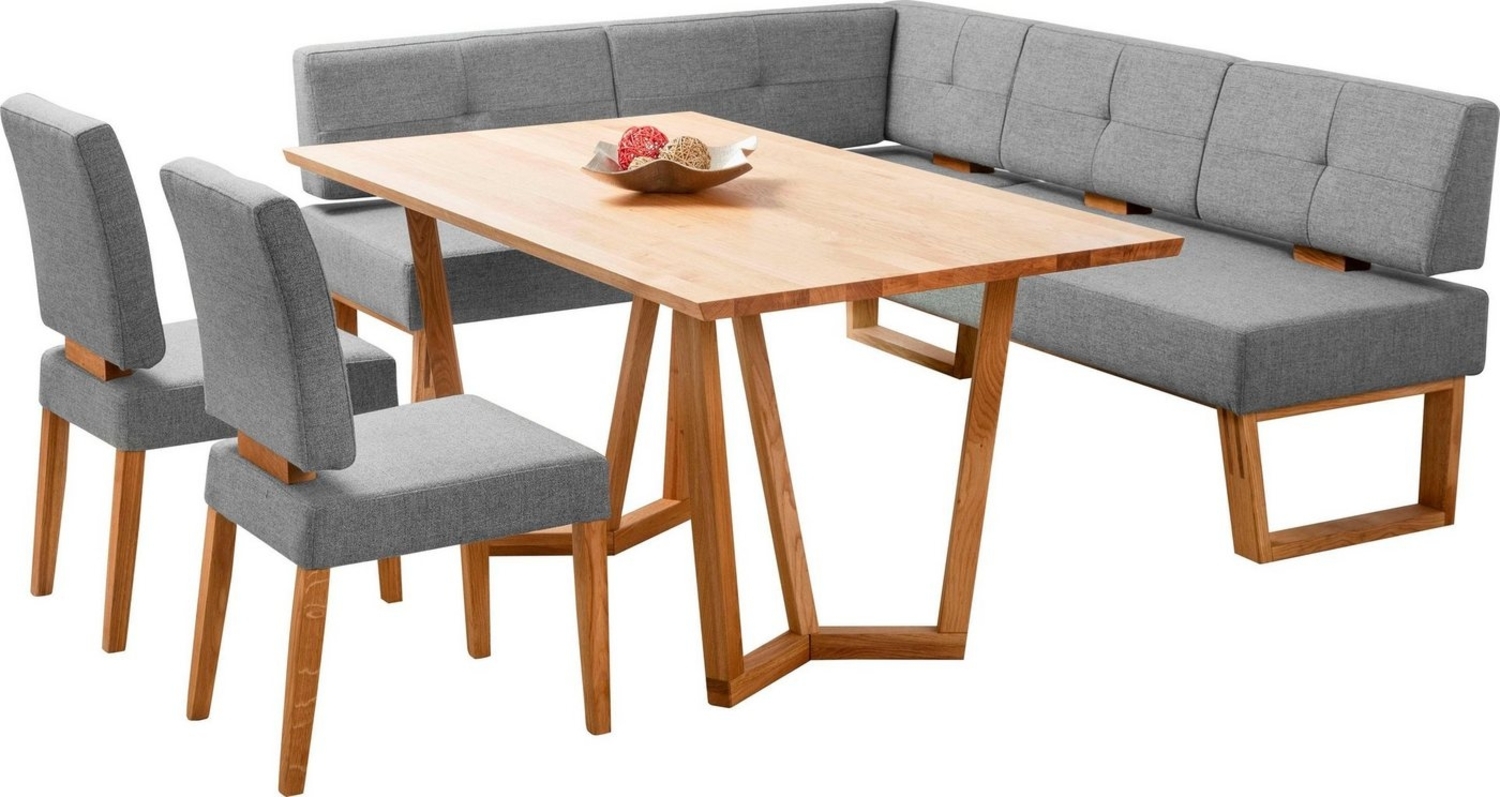 Home affaire Eckbankgruppe Ponza Eckbank Küchenbank BESTSELLER, (Set, 4-tlg), Sitzgruppe Esszimmer Stühle Tisch und Bank bequem gepolstert Bild 1