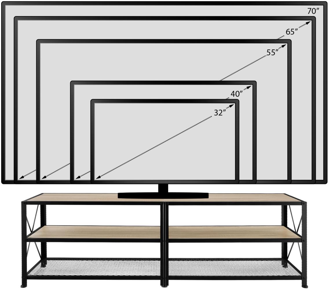 tectake Lowboard TV-Regal (TV-Schrank, Montagematerial, Montageanleitung), Industrial Style Bild 1