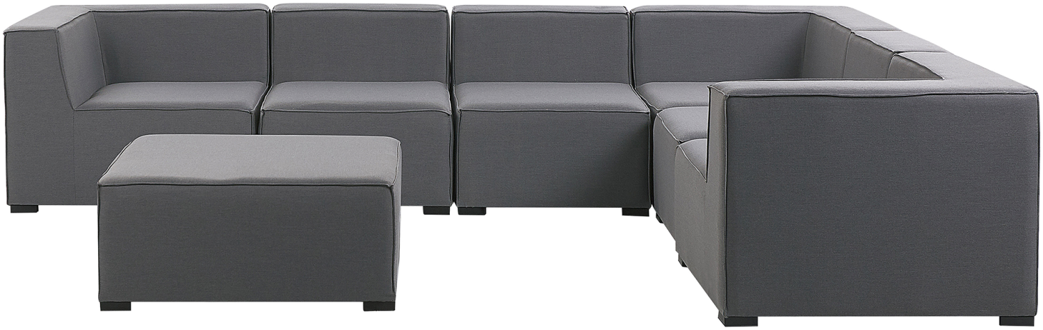 Lounge Set AREZZO Polyester Grau Linksseitig Bild 1