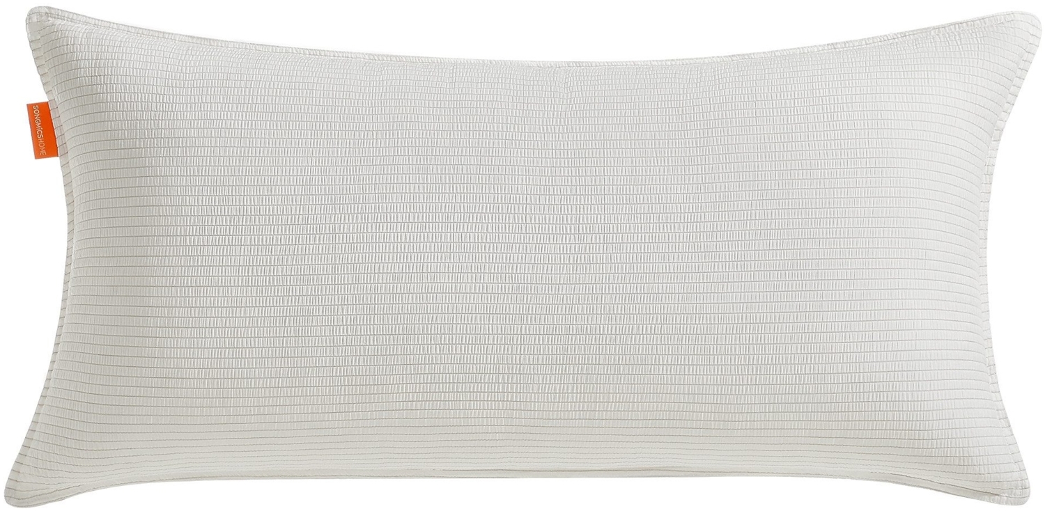 SONGMICS HOME Kopfkissen, Standard-Größe, Schlafkissen, 80 x 40 cm, Bettkissen für verschiedene Schlafpositionen, mittelhartes Kissen, maschinenwaschbar, wolkenweiß TBP034W01 Bild 1