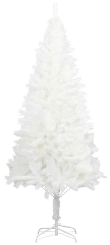 vidaXL Künstlicher Weihnachtsbaum Naturgetreue Nadeln Weiß 210 cm 321024 Bild 1