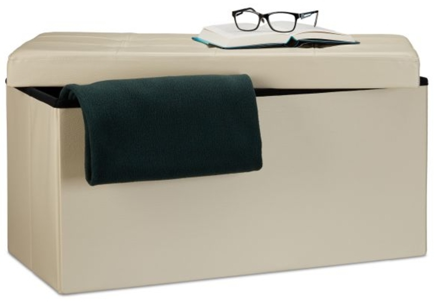 Sitzbank mit Stauraum Kunstleder Bild 1