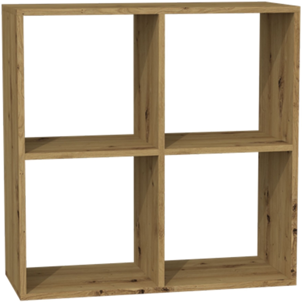 Selsey 'Malax' Offenes Standregal, 4 Fächer, Artisan-Eiche, 75 x 74 x 30 cm Bild 1