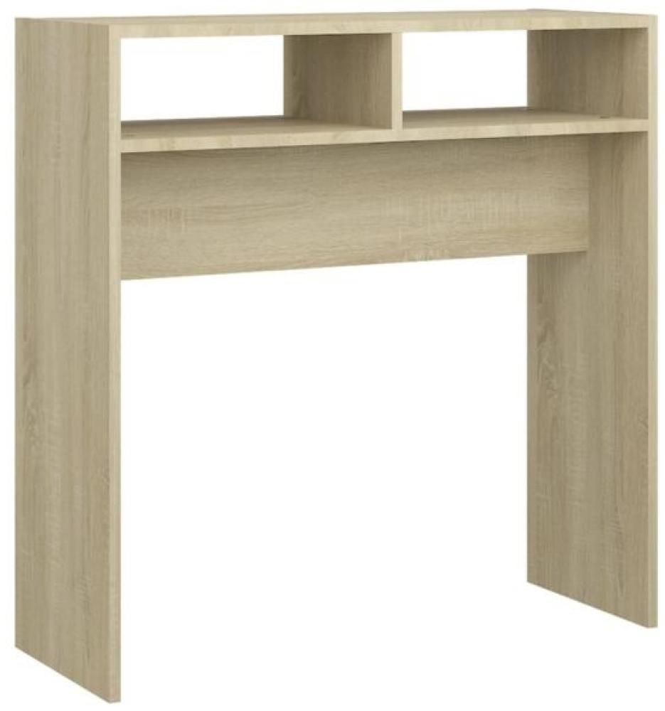 vidaXL Konsolentisch Sonoma-Eiche 78x30x80 cm Holzwerkstoff 808299 Bild 1