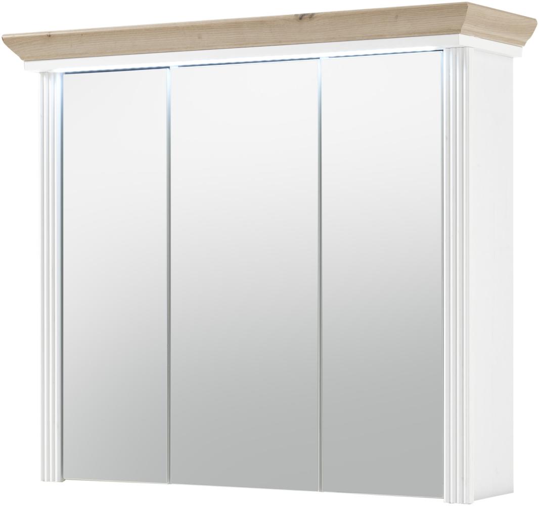 Spiegelschrank >Jasmin< in Pinie-Hell - 83x75x25cm (BxHxT) Bild 1