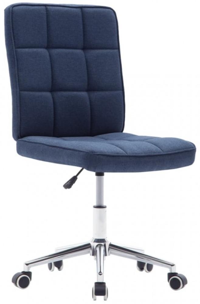 vidaXL Esszimmerstühle 2 Stk. Blau Stoff [283583] Bild 1