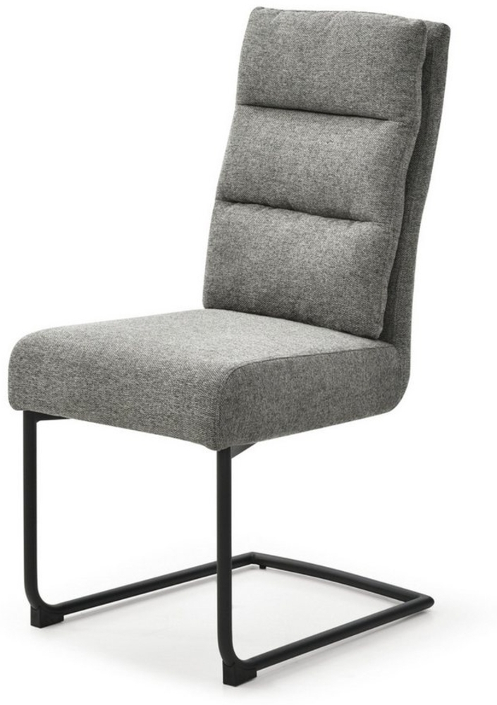 riess-ambiente Freischwinger COMFORT vintage grau, Esszimmer · Webstoff · Metall · Industrial Design Bild 1