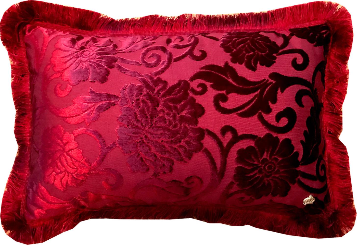 Luxus Kissen Pompöös by Casa Padrino von Harald Glööckler Elegance Collection Barock Muster Bordeaux 35 x 55 cm - Luxuskissen Bild 1