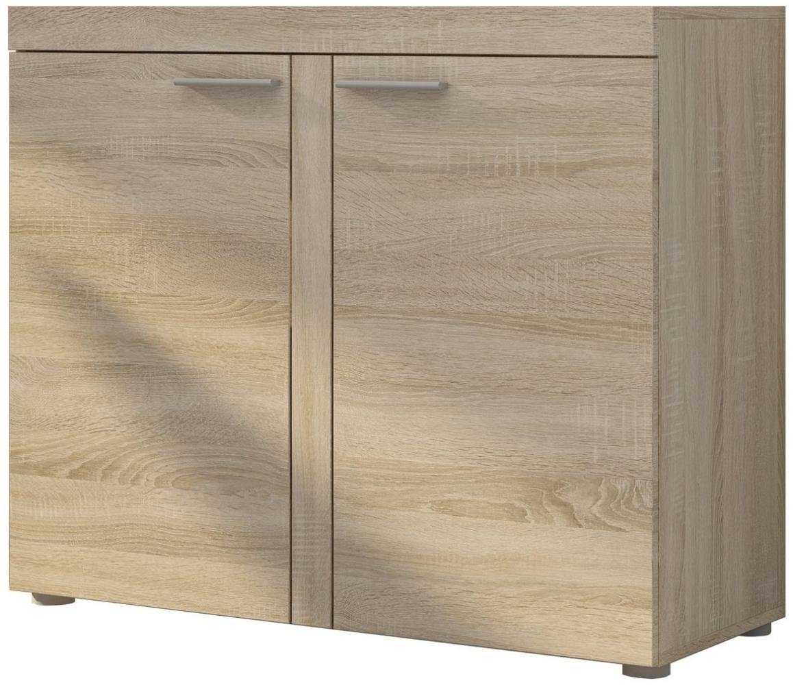 Furnix Kommode Alvor Sideboard mit 2 Türen Anrichte Kommode 97,2 cm modern, 97,2x82x40,3 cm, multifunktional & zeitlos Bild 1