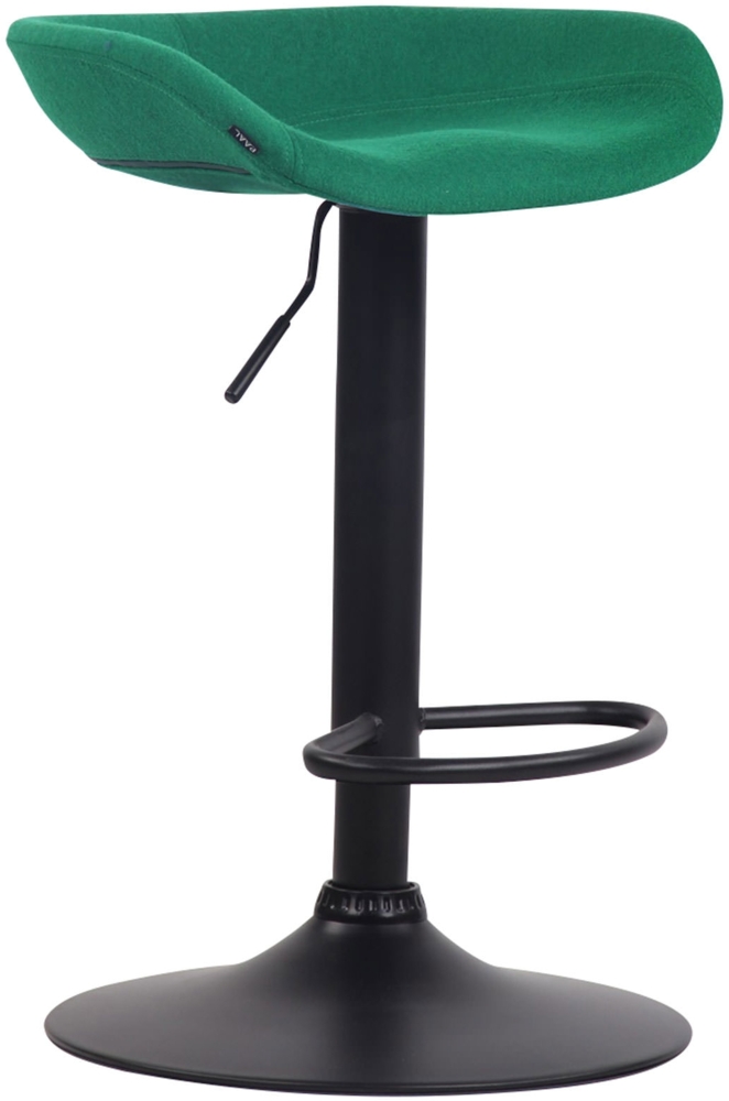 CLP Barhocker Anaheim Filz Trompetenfuß mit Fußstütze,grün schwarz Bild 1