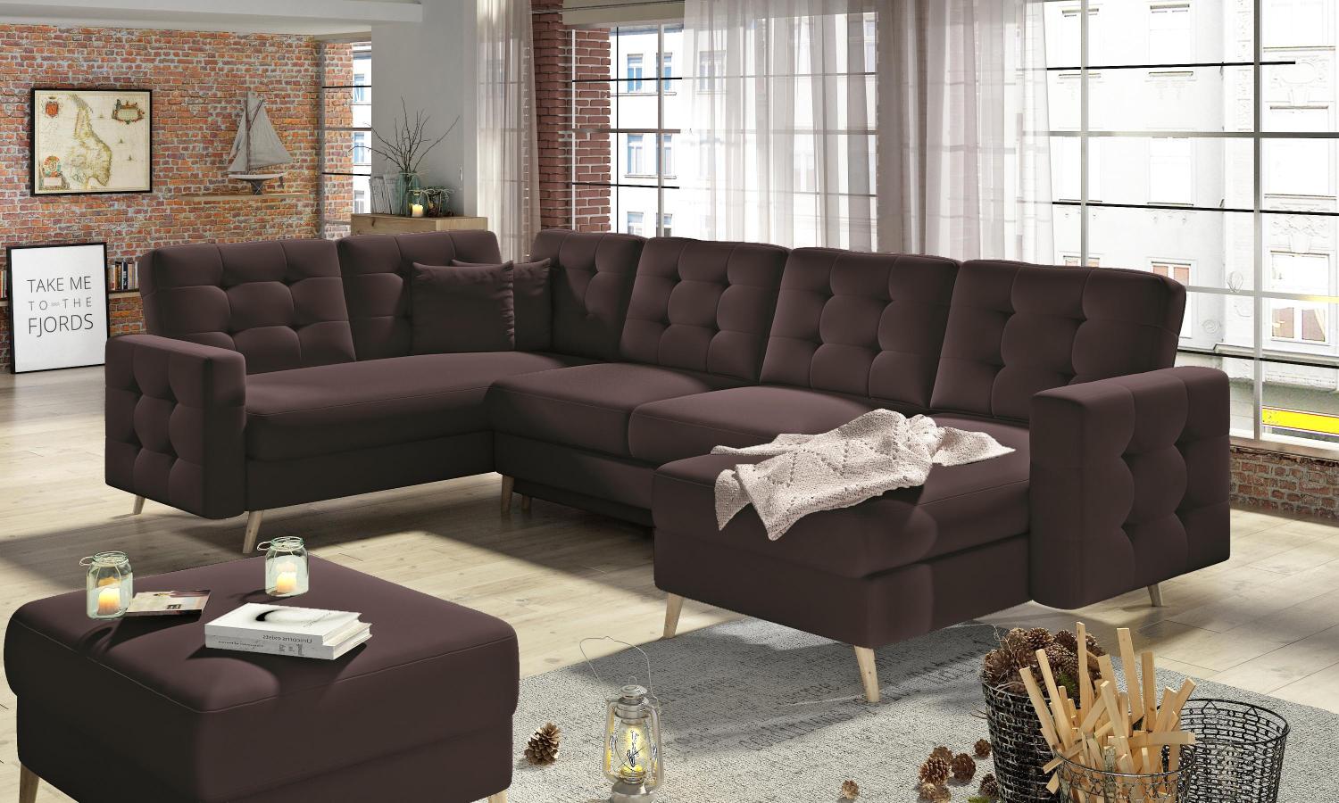 Wohnideebilder Asgard U Braun Ecksofas & Eckcouches AsdU_10 Bild 1