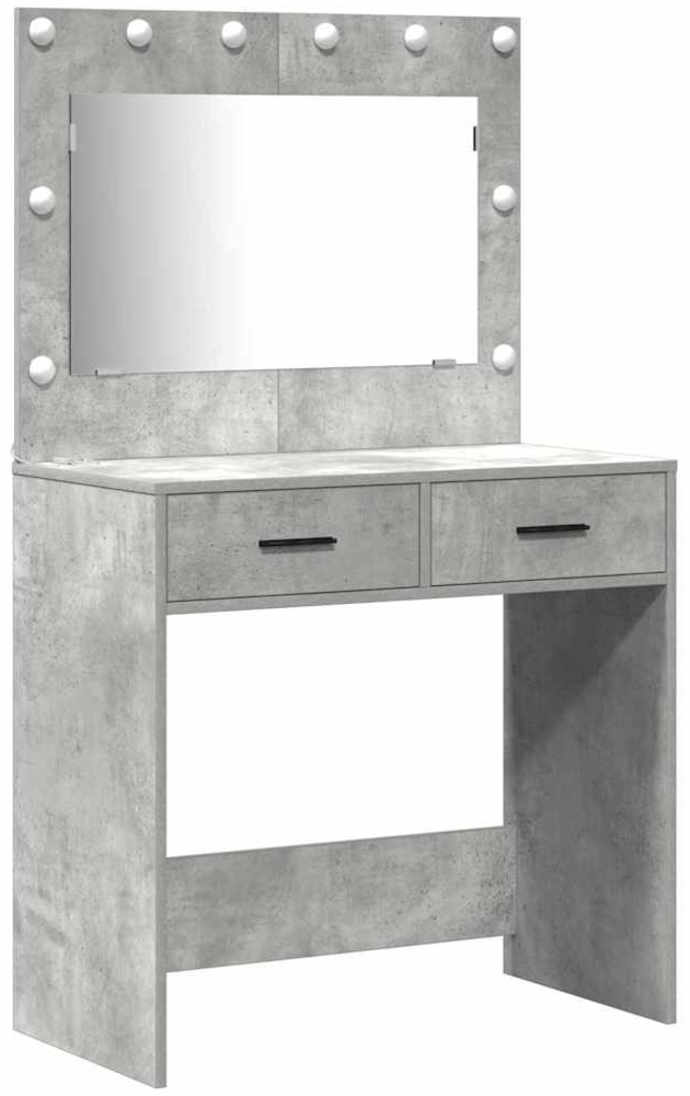 vidaXL Schminktisch 2 pcs Grau 78,5 x 41 x 135 cm Holzwerkstoff 3334266 Bild 1