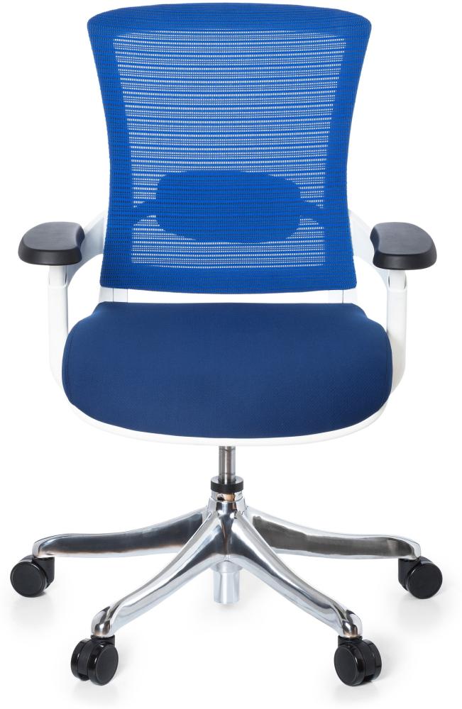 hjh OFFICE High End Bürostuhl SKATE STYLE Stoff Blau Bild 1