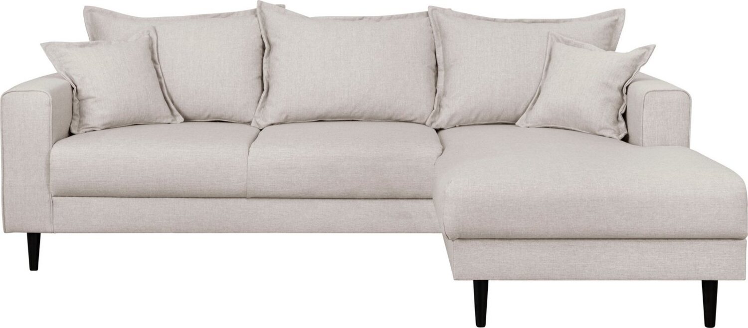 Home affaire Ecksofa VEYRAS L-Form, hoher Sitzkomfort, incl. 2 Zierkissen mit Keder, B/T/H: 230/150/76 cm Bild 1